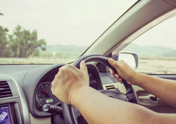 Car steering wheel — Stock Photo, Image