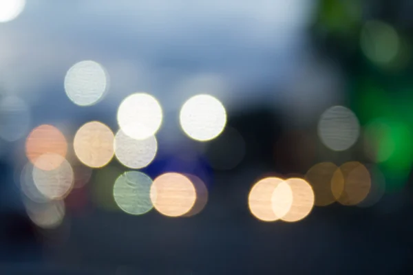 Oskärpa bokeh av nattlampa — Stockfoto