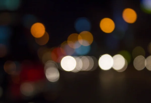 Verschwimmen Bokeh des Nachtlichts — Stockfoto