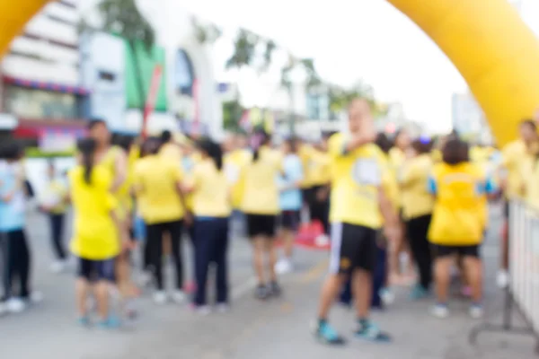 泰国父亲节的跑步者群体 — 图库照片