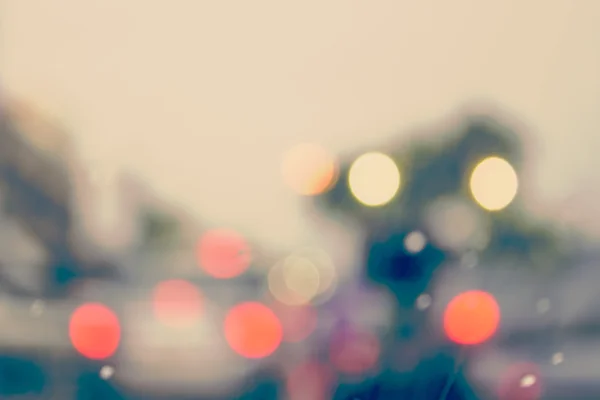 Abstract bokeh of car light — Stock Photo, Image