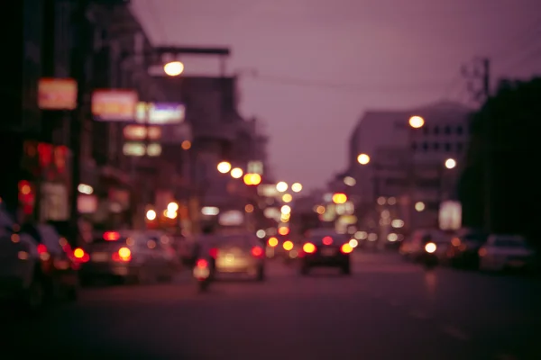 Abstract blur bokeh of night light — Stock Photo, Image