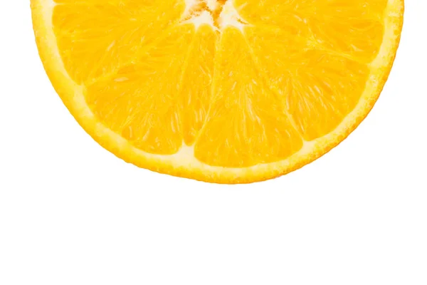 Isolated Orange Fresh Orange Fruit Slice Isolated White Background Stock Photo