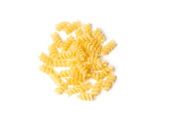 Pasta Isolata Fondo Bianco Pulito Ritoccato — Foto Stock