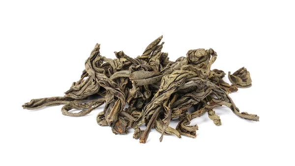白を基調とした茶葉の分離 乾燥茶葉 — ストック写真