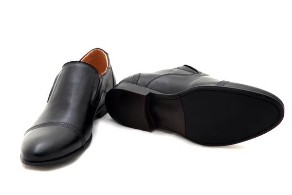 Klassische Herrenschuhe aus Leder isoliert auf weißem Hintergrund. Männermode . — Stockfoto