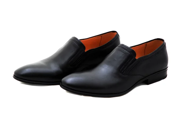 Classic leather men shoes isolated on white background. Male fashion . — Stock Photo, Image