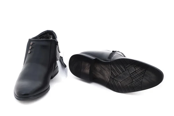 Studio záběr dvojice klasické Pánské boty. izolované na bílém pozadí — Stock fotografie