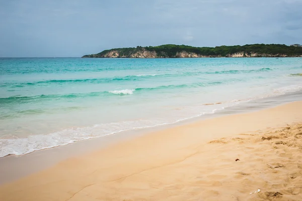 Paraíso Tropical. República Dominicana, Seychelles, Caribe, Mauricio, Filipinas, Bahamas. Relajarse en la remota playa Paradise. Vintage . —  Fotos de Stock