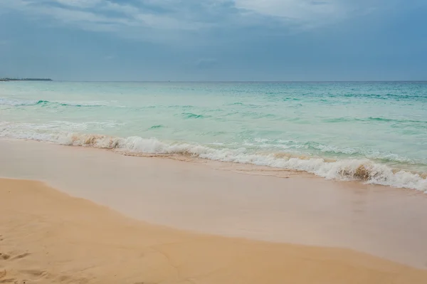 Paradisul tropical. Republica Dominicană, Seychelles, Caraibe, Mauritius, Filipine, Bahamas. Relaxare pe plaja Paradise îndepărtată. Vintage . — Fotografie, imagine de stoc
