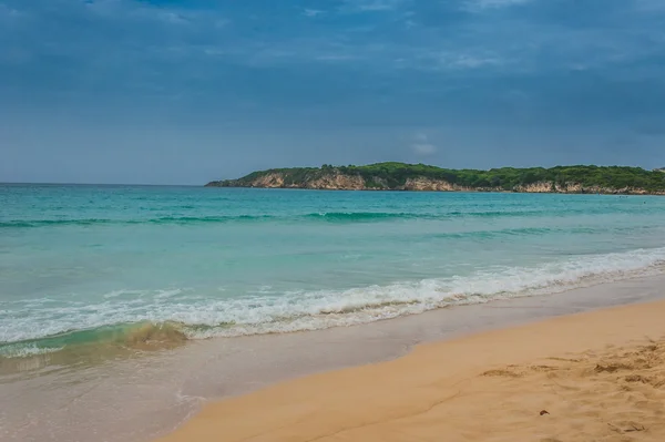 Paraíso tropical. República Dominicana, Seychelles, Caribe, Maurício, Filipinas, Bahamas. Relaxando na remota praia de Paradise. Vindima . — Fotografia de Stock