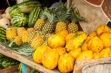 tropikal meyve Açık pazarda