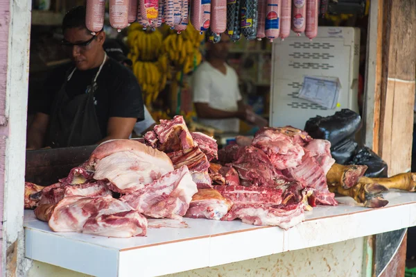 Kousky masa na Farmářský trh — Stock fotografie