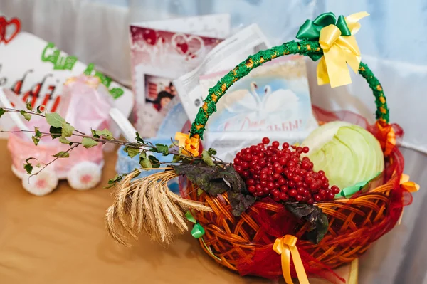 Güzel ve lezzetli yemekler ananas düğün Resepsiyon — Stok fotoğraf