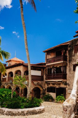 antik köy altos de chavon - Dominik Cumhuriyeti yeniden sömürge kasaba. Casa de campo, la romana, Dominik Cumhuriyeti. Ponderosa tarzı, tropik tatil beldesi