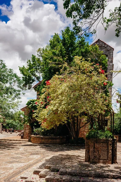 Aldeia antiga Altos de Chavon - Cidade colonial reconstruída na República Dominicana. Casa de Campo, La Romana, República Dominicana. Ponderosa-estilo, estância balnear tropical — Fotografia de Stock