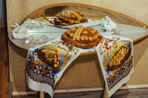 Roti kawin tradisional ukranian — Stok Foto