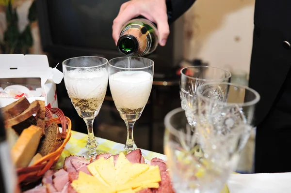 Some appetizing food from banquet table — Stock Photo, Image