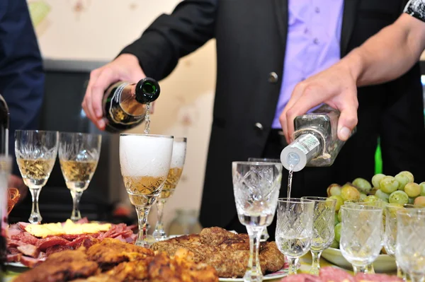 Some appetizing food from banquet table — Stock Photo, Image