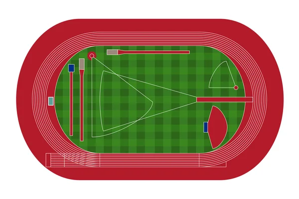 Ilustração de uma pista de corrida —  Vetores de Stock