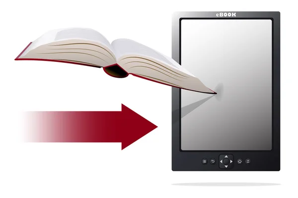 Передача электронных книг — стоковый вектор