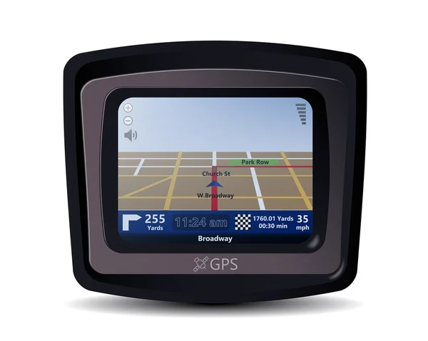 Ilustração realista de um GPS — Vetor de Stock