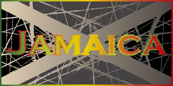 Vintage yıpranmış Jamaika bayrak