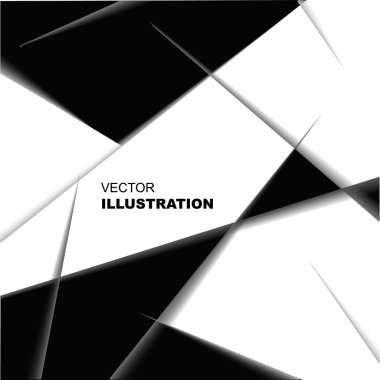 Siyah ve beyaz kesim soyut desen