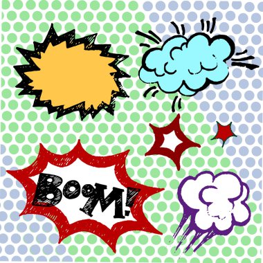 Renkli çizgi roman Balonlar, metin