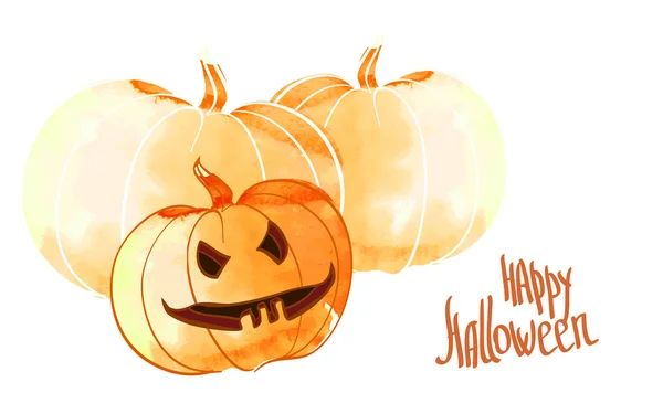 Jack Lantern calabaza de halloween — Vector de stock