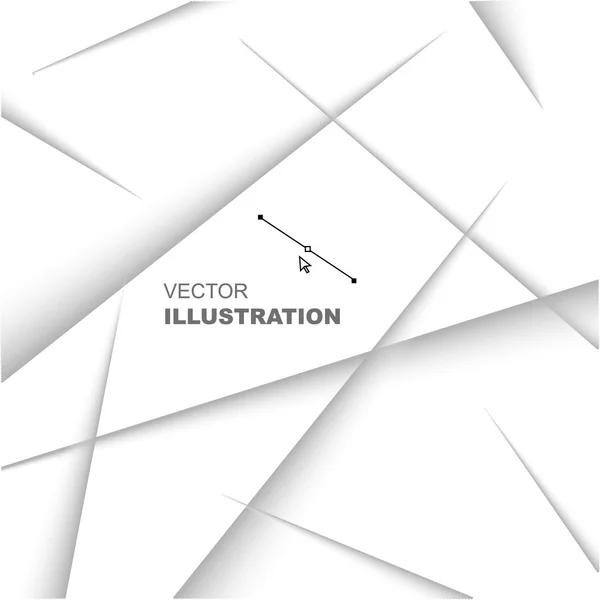 Papier découpé abstrait avec ombre — Image vectorielle