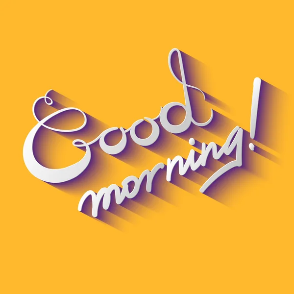 Buenos días texto — Vector de stock