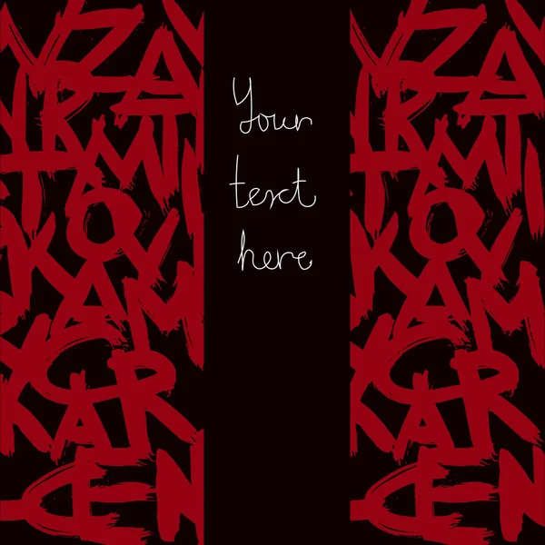 Latar belakang fonta grunge kaligrafi - Stok Vektor