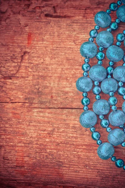 Ожерелье с голубыми бусами — стоковое фото
