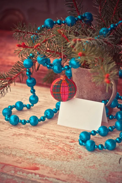Blue silver ornaments beaded necklace and bal — Stock Photo, Image
