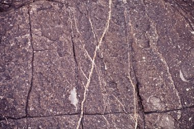Yüzey çatlaklar ile kaya