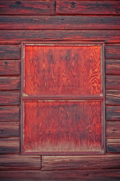Altes Fenster Mit Holzbrettern Geschlossen — Stockfoto