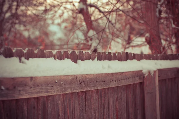 Illustration of a wooden fence