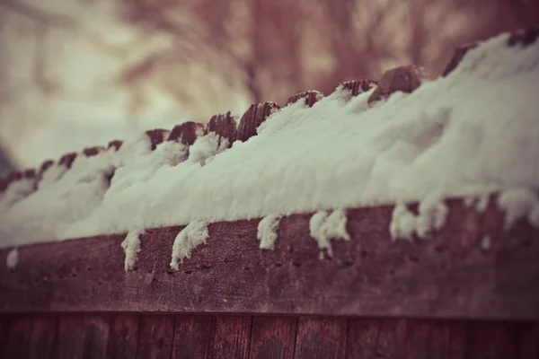 Illustration of a wooden fence — Stock Photo, Image