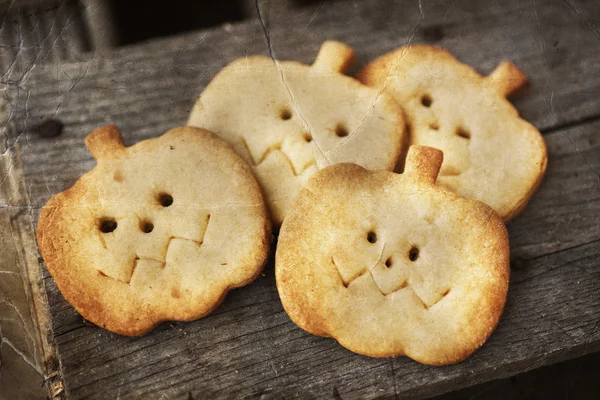 Halloween homemade gingerbread cookie — Stock Photo, Image