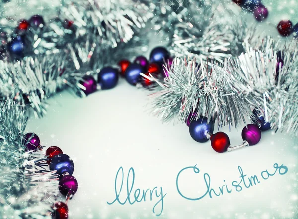 Jul dekoration bakgrund — Stockfoto