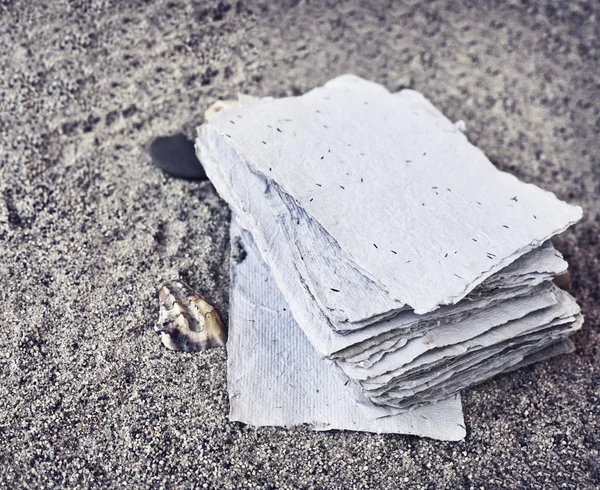 Papiere über Sandstruktur — Stockfoto