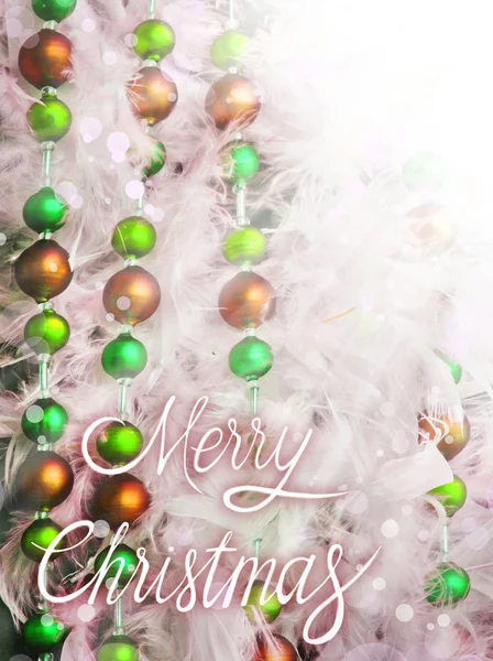 Christmas tinsel decorations — Stock Photo, Image