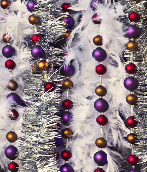 Décorations de Noël tinsel — Photo