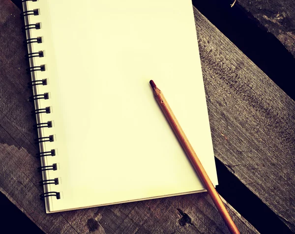 Häfte med penna — Stockfoto