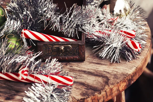 Dulces de Navidad en caja — Foto de Stock