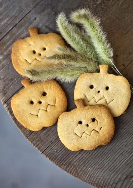 Halloween homemade gingerbread cookies — Stock Photo, Image