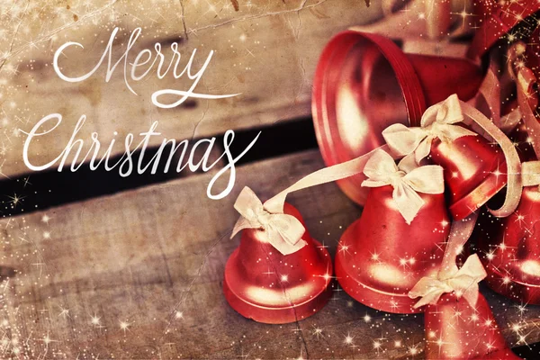 Merry Christmas holiday bells — Stockfoto