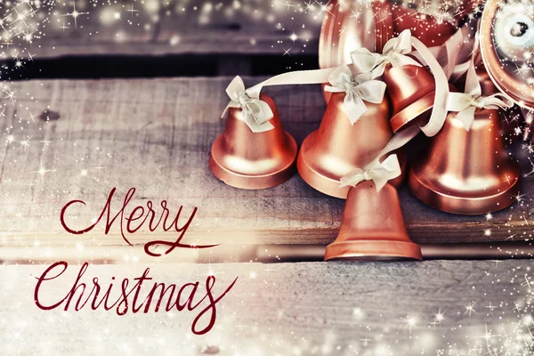 Merry Christmas holiday bells — Stockfoto