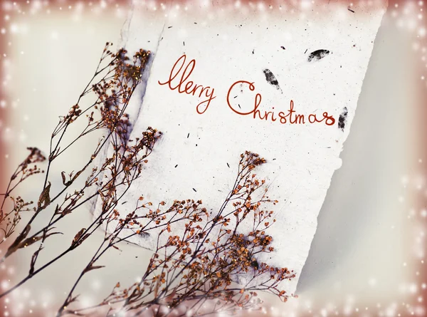 メリークリスマスカード — ストック写真